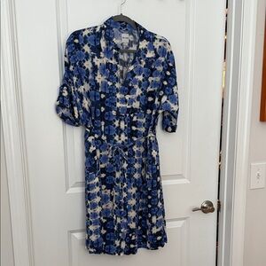 Nic +Zoe Blue/White/Periwinkle Dress
